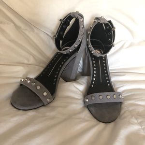 DOLCE VITA silver studded heels